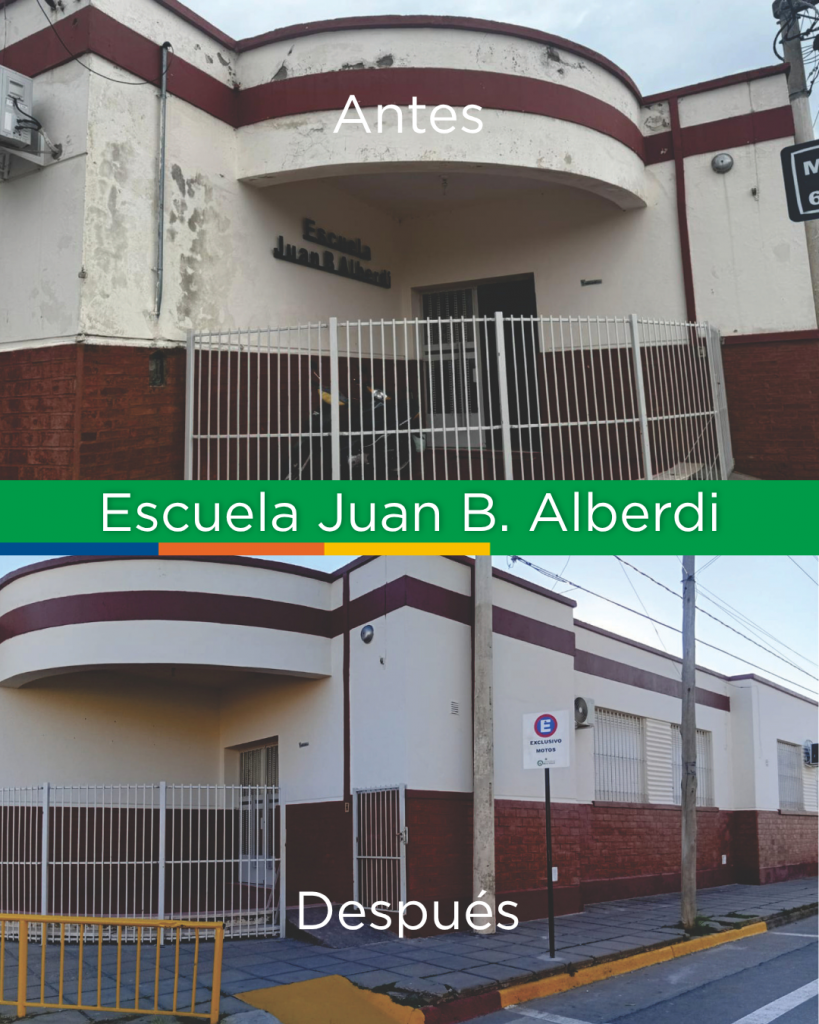 A través del FODEMEEP, se pintaron escuelas y se hicieron tareas de poda