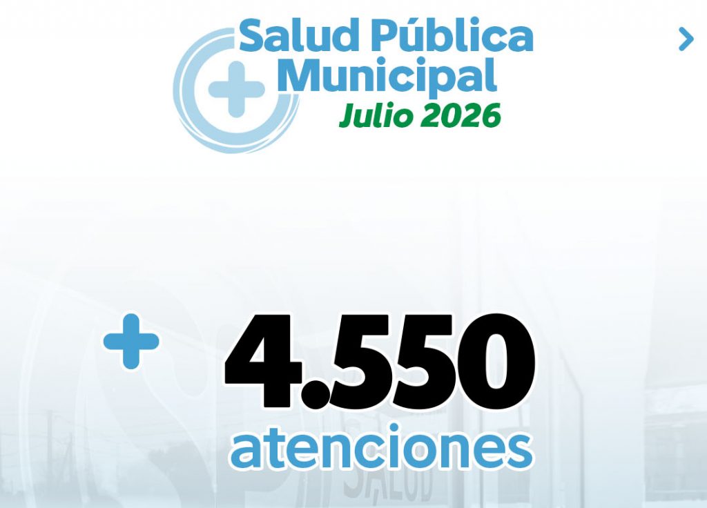 El sistema de salud pública municipal registró 4.455 atenciones en julio