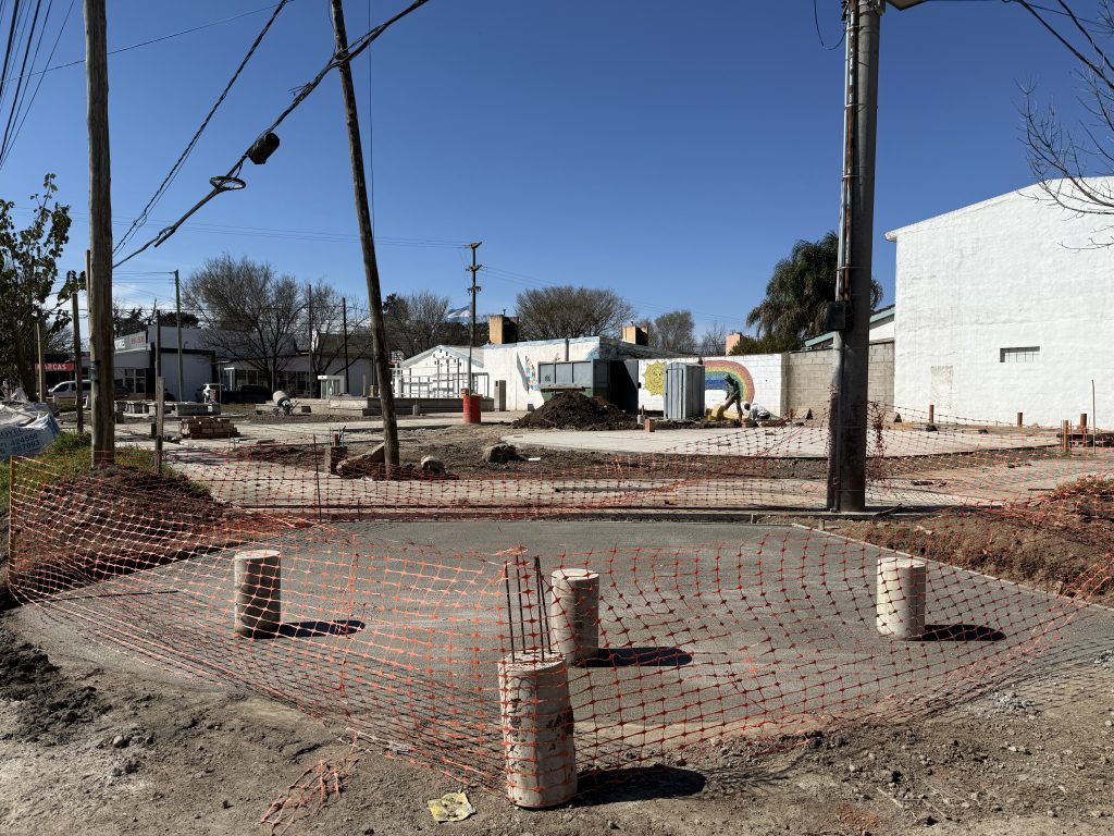 Entró en su recta final la obra de puesta en valor de la Plazoleta del Trabajador