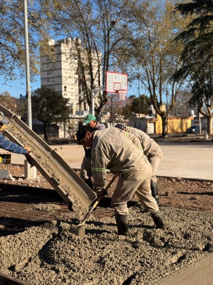 Está casi lista la nueva iluminación de la plaza Rubén Márquez