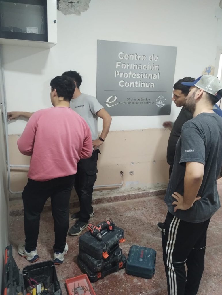 Hubo prácticas en el curso de construcción en seco que impulsaron el municipio y Proyecta