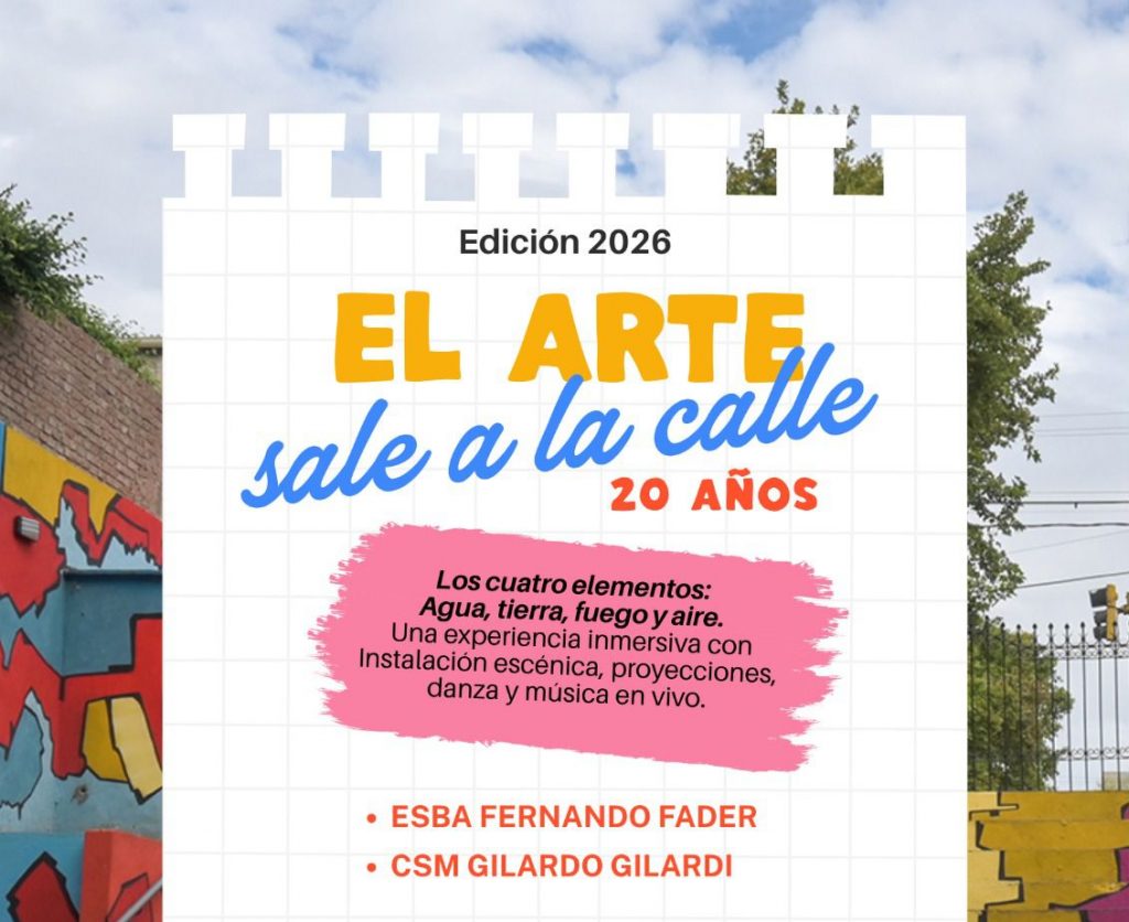 Llega una nueva edición de “El Arte sale a la calle”: la cita es en el auditorio Cognigni